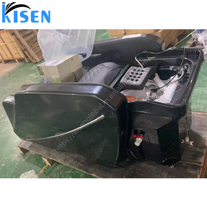 Sillón eléctrico para lavado de cabello KISEN con reclinable, masaje automático y lavabo de cerámica para uso profesional en salones de belleza, spas y barberías. - Product Image 4