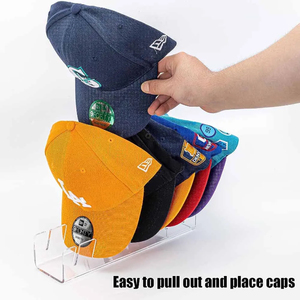 <b>Caps</b> Holder <b>Baseball</b> <b>Cap</b> Display Rack Acrylic Hat Holder Home Closet Organization <b>Cap</b> <b>Storage</b> Rack Store Decoration - Product Image 3