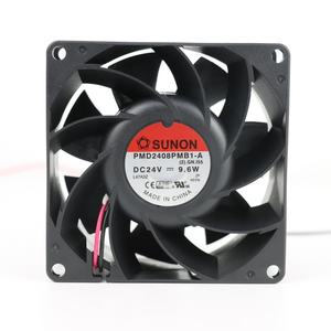 Ventilador de Refrigeración Axial Eléctrico SUNON PMD2408PMB1-A (2).GN I55 80x80x38mm 24VDC 0.40A 9.6W 5700RPM 84.1CFM con Rodamiento de Bolas para Gabinete, ODM - Product Image 1