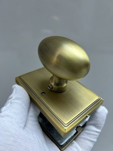 Dernier modèle de serrure de porte intérieure dorée de luxe et haut de gamme, style américain, serrure de salle de bain française, serrure à canal, poignée de porte sans clé - Product Image 3