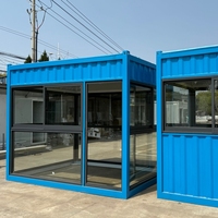 Offre Spéciale : Maison Conteneur Maritime 20 pieds en Acier, 2 Chambres, Bureau Portable, Démontable, Préfabriquée, Modulaire