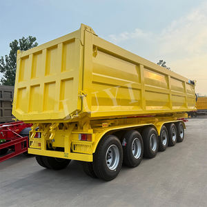 Semirremolque Volquete de Alta Calidad de 4, 5 y 6 <span class=keywords><strong>Ejes</strong></span>, 40 Metros Cúbicos, Tipo U, Semirremolque Volquete con Descarga Trasera - Product Image 1