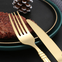Vente en gros d'usine, ensemble de couverts occidentaux en acier inoxydable 410 pour hôtel, couteau à steak, fourchette, cuillère, couverts occidentaux haut de gamme pour la maison et l'hôtel