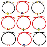Bracelet Pendentif Émail Mode Réunion Martinique Guadeloupe Guyane pour Femme, Bijou de Main Premium