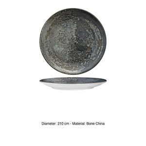 Plato para Postre Crater Ø 21 cm, Porcelana Fina, Impresión Digital, Gural - Product Image 3