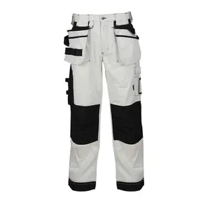 High Quality Unisex Stretch Cargo Work Pants 100% Cotton Construction Work Pants Side Pockets Custom Logo Option Available