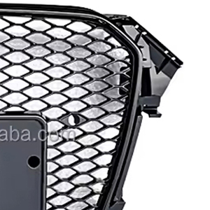 Rejilla Delantera Negra de Alta Calidad PNB, Rejilla de Malla ABS para Audi A4 B8.5 Allroad S4 B85 Estilo RS4, Negro Brillante 2013-2016 - Product Image 2