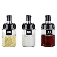 Bocaux de rangement pour la cuisine KZR, bouteilles en verre pour sel, poivre, herbes et épices avec mini-cuillère, bocaux à épices pour la maison