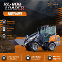 Euro V Yanmar Powered KL908 Mini Front Loader Closed Cabin Wheel Loader for Fruit Farm Vineyard Operations