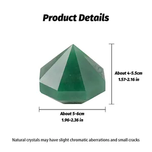 Wholesale Natural Healing Crystal Green Aventurine Ornament Carved Yurt Crafts For Decor