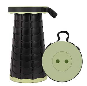 Sgabello pieghevole esterno portatile regolabile in altezza, sedia telescopica - Product Image 6