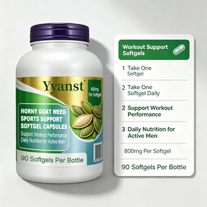 Gélules de soutien sportif à base d'Herbe de chèvre cornée 800mg, 90 pièces, pour la performance sportive, marque privée, OEM, vente en gros pour hommes actifs - Product Image 6