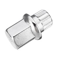 Lot de 4 boulons de verrouillage de moyeu de roue M14 x 1,25 avec clé antivol pour BMW R50 R52 R53 Séries 1 2 3 4 5 6 7 et Mini