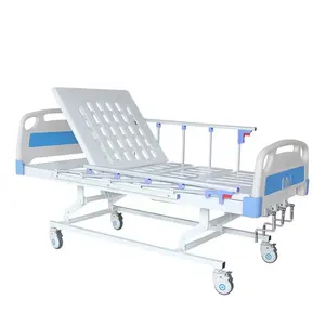 Cama medica de hospital manualde 3 manivela altura fija 3 funciones