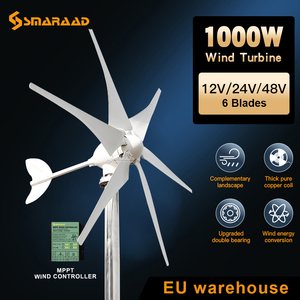 กังหันลม EU Warehouse 1000W พร้อมตัวควบคุม MPPT 12V 24V 48V กังหันลมสำหรับใช้ในบ้าน S6 1000w กังหันลมขนาดเล็ก S6 1000 - Product Image 3