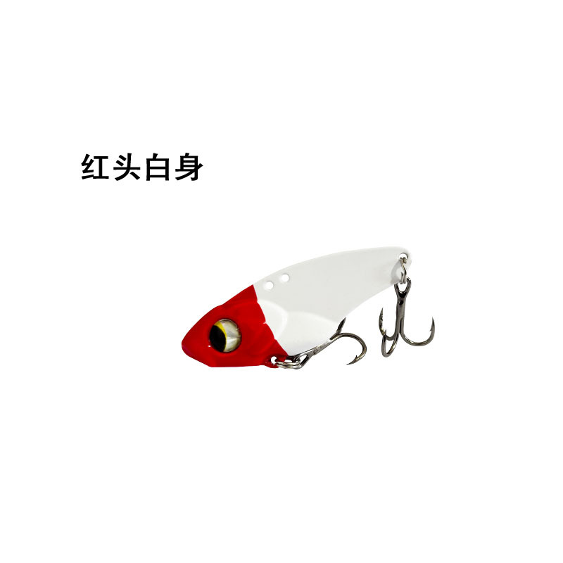 Cabeza roja y cuerpo blanco.