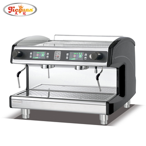 Máquina de Café Espresso Italiana Semiautomática Inteligente Comercial de Dos Cabezas con Pantalla, Modelo K202T, Gran Capacidad 780x550x570mm - Product Image 1