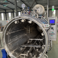 Autoclave industriel à vapeur pour aliments en conserve, machine de stérilisation sous vide pour viande et saucisses