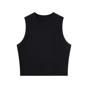 French Sexy Stretchy Camisole Women's Round Neck Crop Top pour un style polyvalent - Product Image 1
