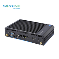 Passerelle pc linux, linux, intel core iiot edge (N2940), 4G LTE, fanless, système barebone, avec support rs-232
