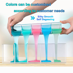 Kit de fabrication de moules en <span class=keywords><strong>silicone</strong></span> 20A de qualité platine, liquide pour moules en <span class=keywords><strong>silicone</strong></span>, 2 gallons, idéal pour la moulage de résine/<span class=keywords><strong>silicone</strong></span>/savon - Product Image 5