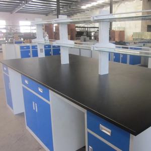 Meubles <span class=keywords><strong>de</strong></span> <span class=keywords><strong>laboratoire</strong></span>, table centrale, table d'îlot <span class=keywords><strong>de</strong></span> <span class=keywords><strong>laboratoire</strong></span>/banc mural pour les sciences chimiques, physiques et biotechnologiques avec évier et support à réactifs - Product Image 3