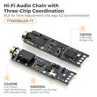 Module PCBA DAC HiFi Audio Factory, CS43198+CB5100, sortie 3,5 mm, BLE pour réglage EQ via APP, carte nue disponible en ODM/OEM, vente en gros