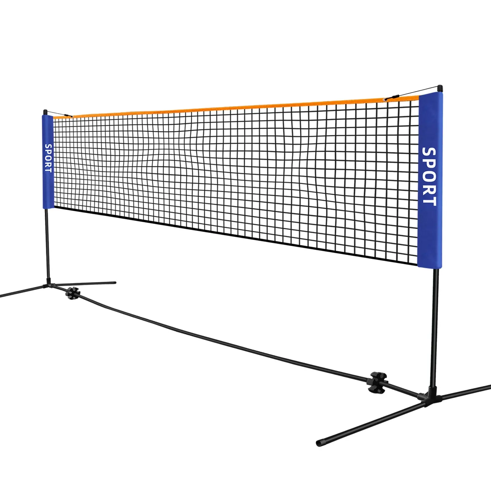 उच्च गुणवत्ता वाले पोर्टेबल बैडमिंटन वॉलीबॉल बीच सॉकर लॉन टेनिस नेट कैरी बैग के साथ आउटडोर स्टैंड पोल पोस्ट सेट करें