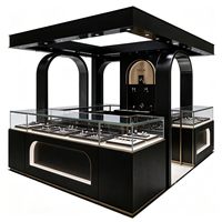 Comptoir de bar lumineux en acier inoxydable personnalisé JJH avec vitrine pour café, boulangerie et présentation de produits