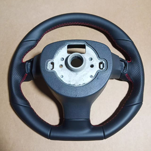 Volante Sportivo di Alta Qualità in Pelle Nera Traforata e Fibra di Carbonio per Volkswagen VW <span class=keywords><strong>Golf</strong></span> <span class=keywords><strong>5</strong></span> MK5 GTI <span class=keywords><strong>Accessori</strong></span> Auto - Product Image 2