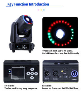 Mini projecteur Led à tête mobile 7R 100w, éclairage de scène pour Club <span class=keywords><strong>DJ</strong></span> - Product Image 4