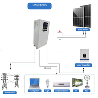 Suministro Directo de Fábrica: Sistema Solar de Ciclo Profundo de 15kWh con Soporte para Inversor Fuera de Red, Paquete de Baterías de Litio de 48V para Uso Comercial