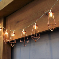 Ventes directes d'usine vente chaude intérieur et extérieur nordique métal larme LED fée chaîne lumière vacances vue sur la mer lumière