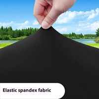 Vente chaude 6FT nappe de pique-nique en plein air bande élastique Spandex lait soie anti-poussière cour Table ensemble tissé Technique