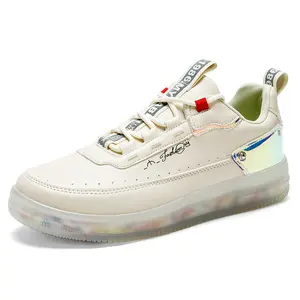 Custom Logo Mens Casual Sports Breathable Skateboard Shoes Bottom Walking Shoes Rainbow New Fashion EVA A3 Rubber