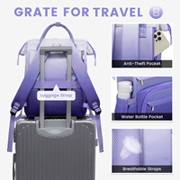 Sac à dos de voyage de loisirs LOVEVOOK 2024 printemps-été, grande capacité, léger, imperméable, pour ordinateur portable 15,6 pouces, sac d'école