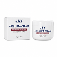 Crème pour les mains et les pieds à 40 % d'urée, marque privée, soin hydratant intensif pour peaux sèches et rugueuses, texture riche non grasse, 150 g