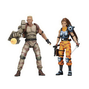 Neca người ngoài hành tinh vs Predator avp nam và nữ chiến binh đôi phù hợp với búp bê di chuyển tay mô hình hành động - Product Image 1