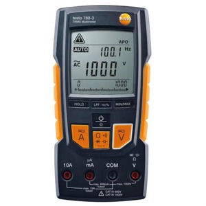 Multímetro Digital Testo 760-3 Nuevo, con Pantalla Digital, Valor Efectivo Real, Medición de Voltaje y Corriente - Product Image 1