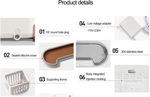 Nettoyeur à ultrasons pour bijoux, bagues, argent, lunettes, pièces de monnaie, 40 kHz, 600 ml, machine de nettoyage à ultrasons - Product Image 5