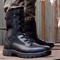 BAEWOON TB49 Bottes tactiques unisexes de haute qualité, ultra légères, antidérapantes, respirantes, à tige haute, pour femmes, pour le voyage, le camping et l'entraînement