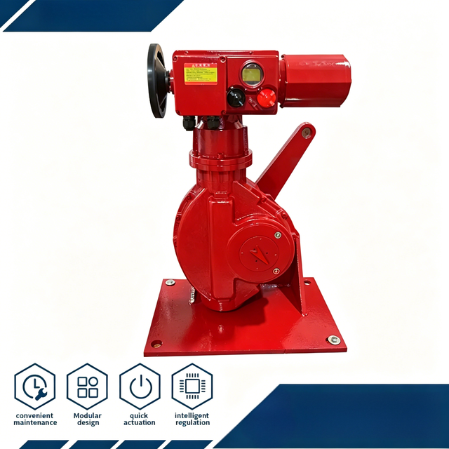 Quarter Turn Intelligent Electric Actuator 4-20mA Analog Feedback 0-10V Input ISO5211 ISO5210 Oil & Gas Pipelines
