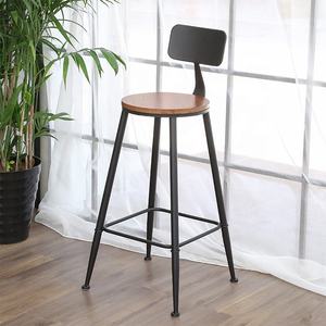 वाणिज्यिक कस्टम फॉशन बार फर्नीचर औद्योगिक कैफे लकड़ी के लोहे की छाल कॉकटेल बार टेबल और रेस्तरां के लिए मल - Product Image 5