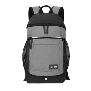 Supplier Polyester Fashion Unisex College Student School Bag Travel Backpack with Shoe Compartment