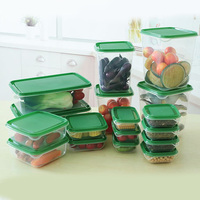 Ensemble de 17 boîtes à Lunch empilables réutilisables, récipients de stockage des aliments en plastique sans BPA