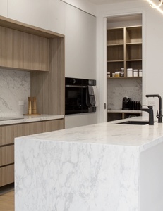 Sang trọng sáng trắng bề mặt đá nhân tạo thạch anh Hội Đồng Quản trị được sử dụng cho khách sạn kỹ thuật và nhà bếp bàn - Product Image 6