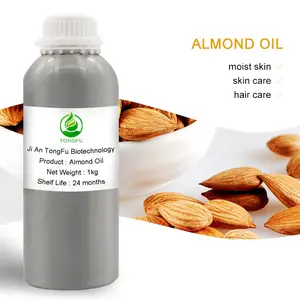 Atacado melhor óleo orgânico 100% puro natural doce amêndoa óleo para cuidados com o cabelo cuidados com a pele