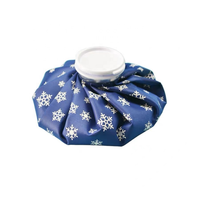 Sac de glace réutilisable en tissu bleu doux pour le soulagement de la douleur thérapie médicale adultes enfants Logo personnalisé sac de glace en tissu polyester enduit de PVC