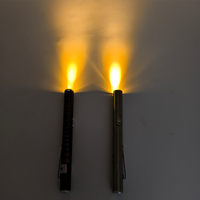 Bolígrafo de prueba de bolsillo recargable para médico y enfermera, amarillo claro y blanco, fuente de luz dual, bolígrafo Led médico, luz de antorcha