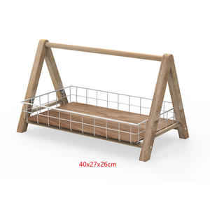 Contenedores de Alimentos de Madera Natural Hechos a Mano, Duraderos, Ahorran Espacio, Decoración Moderna para el Hogar, Panera, Forma Rectangular, Color Personalizable - Product Image 5